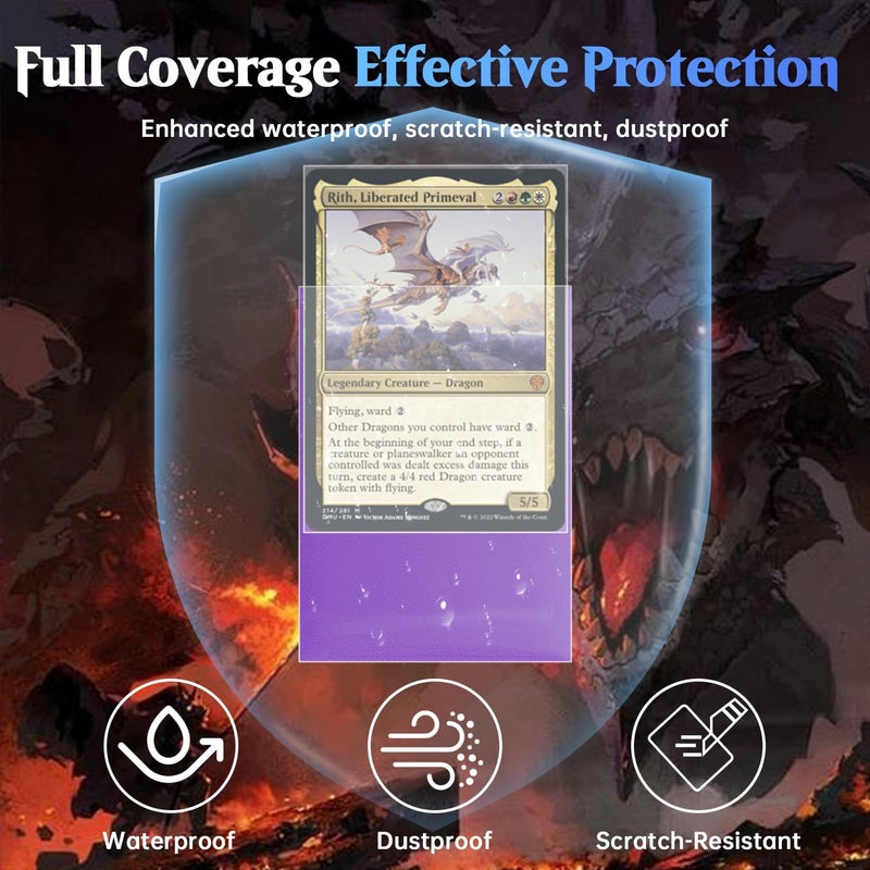 IARJI 1200ct Perfect Fit Sleeves, Perfect Fit Card Sleeves, Inner Sleeves MTG, Exact Fits Sleeve for Double-Sleeving, High Clarity Trading Card Sleeve for PKM, TCG, Gaming Cards - Image 5